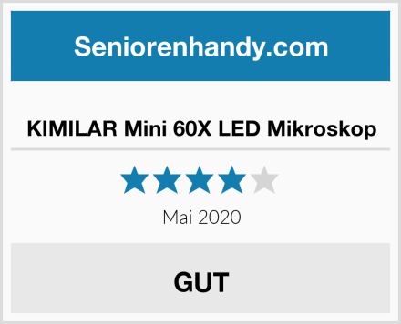  KIMILAR Mini 60X LED Mikroskop Test