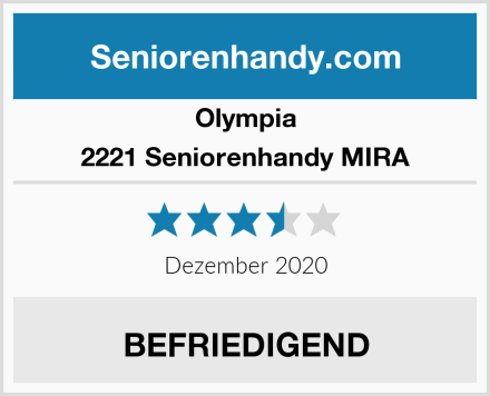 Olympia 2221 Seniorenhandy MIRA Test