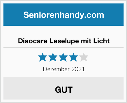  Diaocare Leselupe mit Licht Test