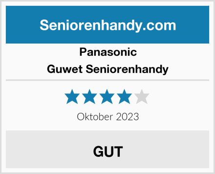 Panasonic Guwet Seniorenhandy Test