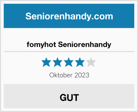  fomyhot Seniorenhandy Test